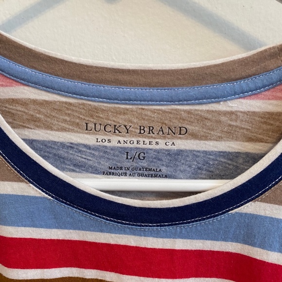 Lucky brand women’s t shirt striped - Picture 1 of 3